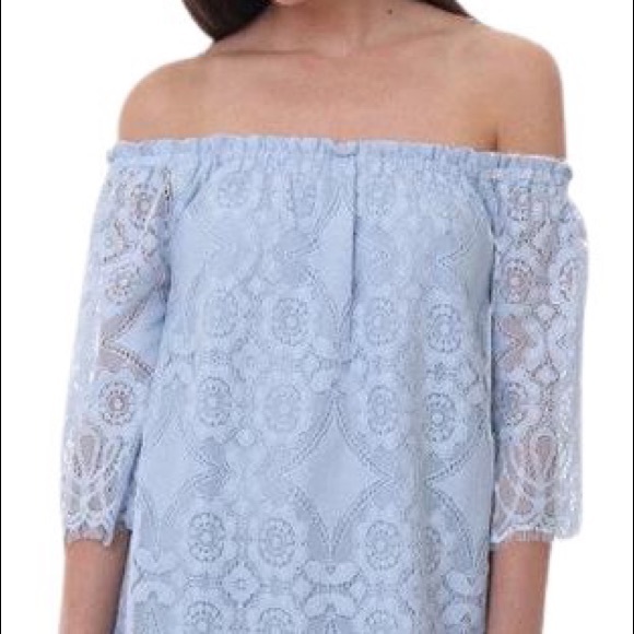 BB Dakota Halden Off The Shoulder Lace Dress - Picture 2 of 6